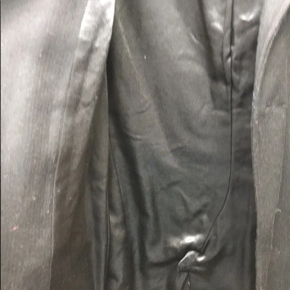 Le Chateau Men’s Tailored Wool Coat Brown Black XS Herringbone Texture - Picture 9 of 12